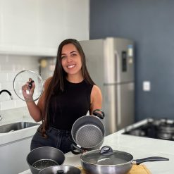 Combo - Panela 3 em 1 + Frigideira funda com Revestimento em cerâmica